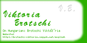 viktoria brotschi business card